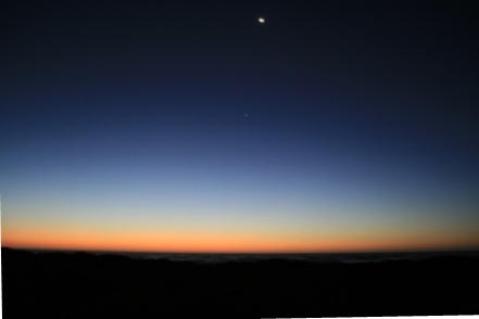 Eine Stunde nach sonnenuntergang